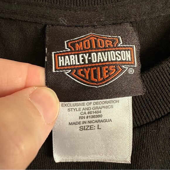 Harley-Davidson Motorcycles Freedom Bell Graphic Tee Shirt - Picture 3 of 6